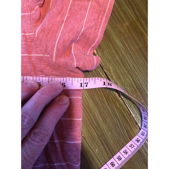 Lululemon NWOT Love Tee V-Neck Pink Striped Knit Top - Size Small - Picture 6 of 6